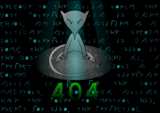 An Azulian themed 404 error page graphic.