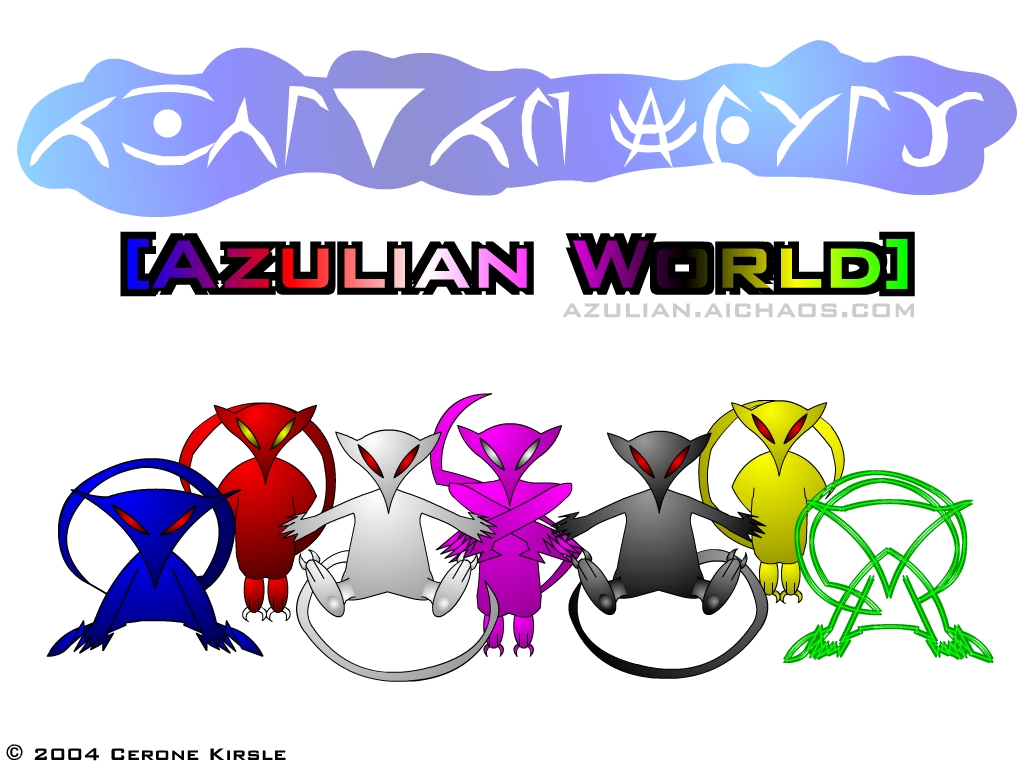 The Azulians in their various colors.