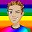 A rainbow themed avatar of my chatbot named Casey Rive.