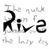 My font face named Rive.